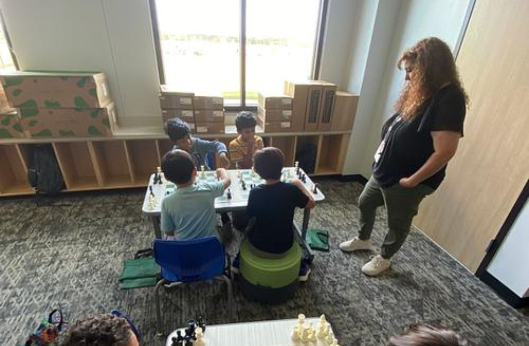  students playing chess